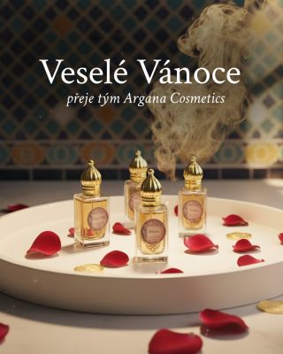 Za celý tým Argana Cosmetics Vám přejeme krásné a pohodové prožití vánočních svátků. 🎄✨